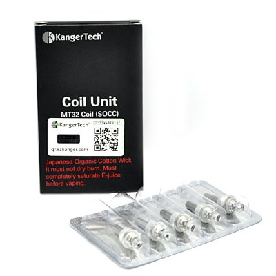 Kanger ProTank2 / EVOD Tank SOCC Coil 1.8ohm - 5-Pack